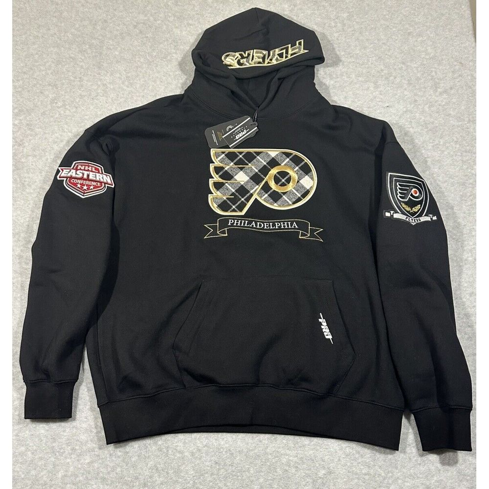 Pro Standard Philadelphia  Flyers  NHL Hoodie Men's Size Large Patches NWT‎